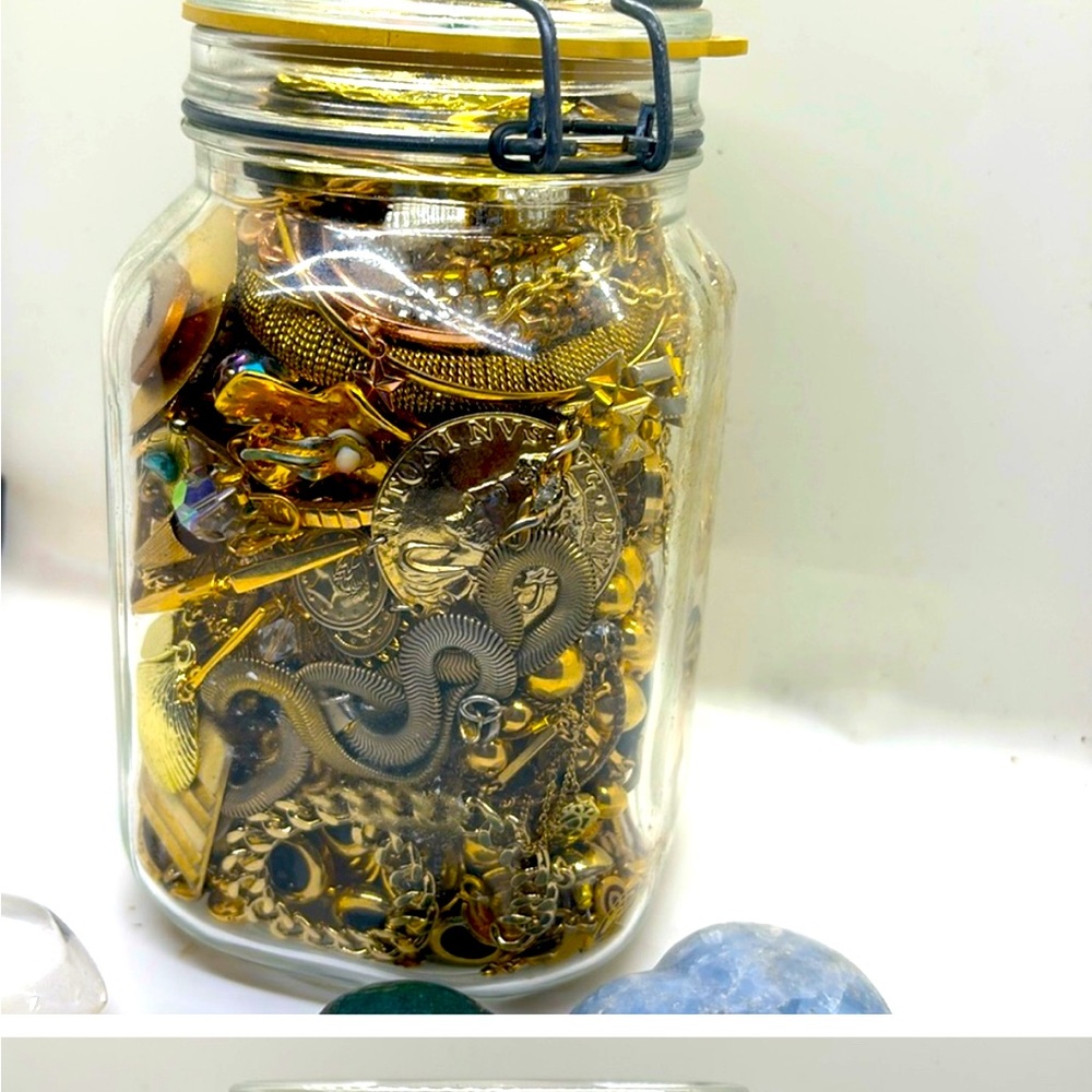 Gold and Silver Jar for Regan ❤️